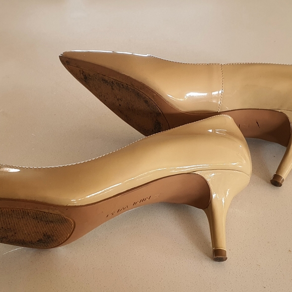 Nine West Nude Patent Heels Pump - Picture 6 of 7